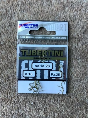 1 x Paquete de ganchos de extremo de pala de púas Tubertini serie 26 talla 18 Foto 1 de 2
