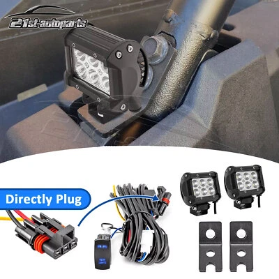 Para Polaris RZR Trail con Barra de Pulso Trasera 18W LED Luz Pod Kit de Soporte Inverso Foto 1 de 4