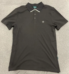 Mens AG Jeans Golf Shirt Black Medium Adriano Goldschmied Green Label Polo NWT - Picture 1 of 4