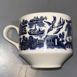 Churchill England Blue Willow Tea / Coffee Cup - Free Shipping - Picture 1 of 5