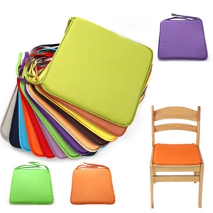 1PC Square Chair Seat Pads Indoor Outdoor Soft Tied Cushion Home Decor 40x40cm - Bild 1 von 19