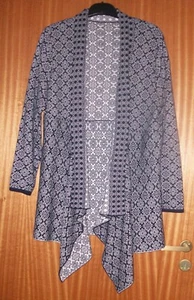 New Ladies hankie hem cardigan/jacket edge to edge handkerchief hem size 16-18 - Picture 1 of 2