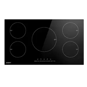 Devanti Induction Cooktop 90cm Electric Cooker Ceramic 5 Zones Glass Stove New - Picture 1 of 9