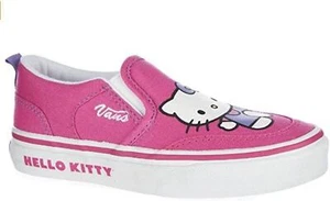 Vans Big Girls Asher Hello Kitty Fashion Slip On Sneakers Magenta/White - Picture 1 of 13