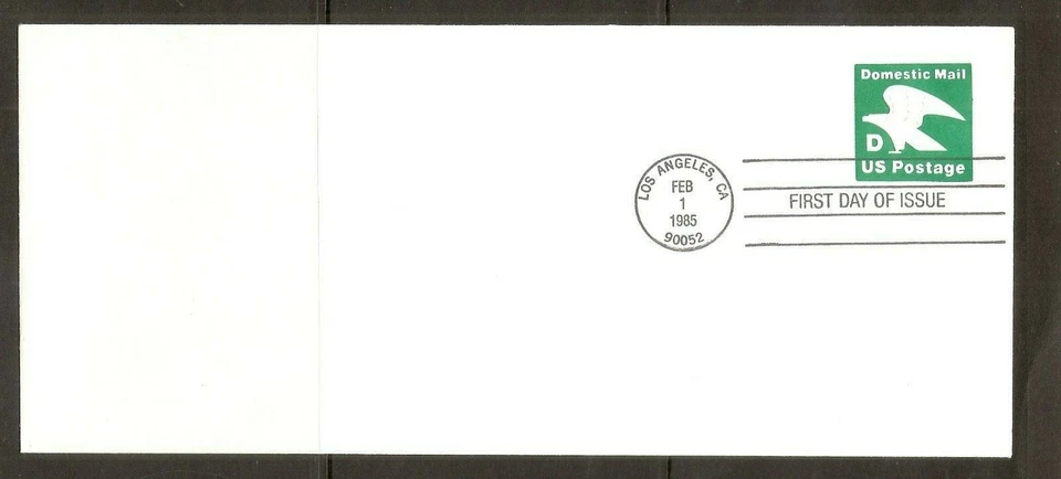 US Scott # U607 " D " Eagle FDC.  No cachet. # 10 Envelope - Image 1 of 1