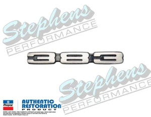 Plymouth Road Runner 383 1969-1970 capó inserción emblema "383" 69-70 - Imagen 1 de 2