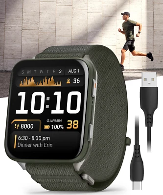 Garmin Venu X1 Thin and Lightweight GPS Smartwatch Moss AMOLED - Image 1 of 4