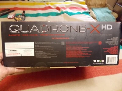 QUADRONE X- HD DRONE WITH Video HD CAMERA 13 X 13 X 3.75"--NEW Never used - Image 1 of 4