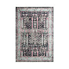 2'8''x 6'8'' Black Hand Knotted Oushak Arts & Crafts Wool Area Rug