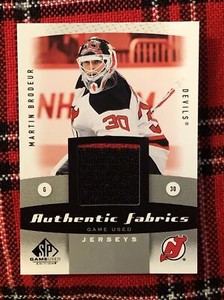 2010-11 SP GAME USED JERSEY EDITON MARTIN BRODEUR , DEVILS 2 Color