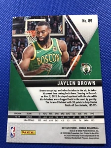 2019-20 Jaylen Brown Panini Mosaic #89 - Picture 1 of 2