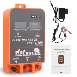 10 KM Fence Charger Enhanced Electric Fence Energizer for Livestock Goat Pigs - Picture 1 of 10