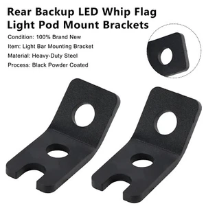 Rear Backup LED Whip Flag Light Pod MountBrackets For Polaris RZR XP 1000 900 T8 - Picture 1 of 12