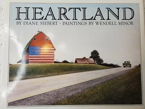 Heartland by Diane Siebert Paintings by Wendell Minor Signed 1989, VG Hardcover - Picture 1 of 9