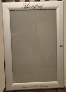 Yuenging Brewery Locking Metal and Glass Menu Board Vintage Metal Beer Sign RARE - Picture 1 of 9