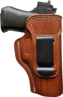 Real Cowskin Handmade Left Or Right Hand Concealed Carry IWB Pistol-Gun Holster - Image 1 of 4