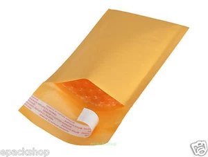 Kraftpapier Luftpolster Versandtaschen Gepolsterte Umschläge Tasche 4" x 7"_100 x 175+40 mm_ VERWENDBARE GRÖSSE - Bild 1 von 60