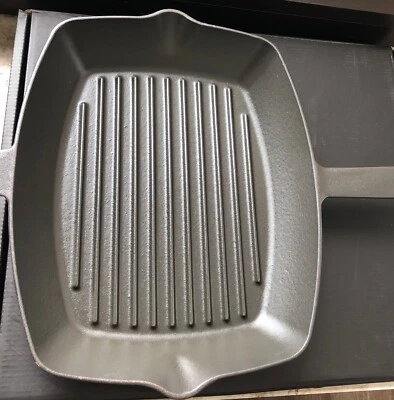 Silver Gusseisen Grillpfanne Mit Griff, emailliert, schwarz, 26x32cm, 2,6l  - Bild 1 von 4