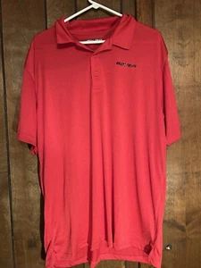 Bauer Hockey Short Sleeve Polo Shirt Red Size XL - Picture 1 of 6