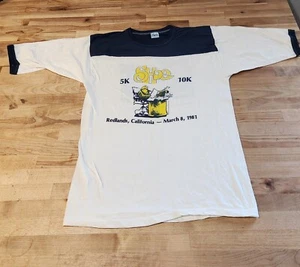 Vintage Redlands 1981 5k Run California T-Shirt Ragland Size Meduim - Picture 1 of 4