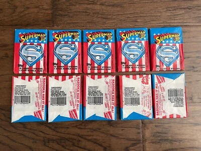 (300) TOPPS SUPERMAN III PACKS (W/ 10 CARDS, 1 STICKER 1 STICK BUBBLE GUM 1983) - Image 1 of 2