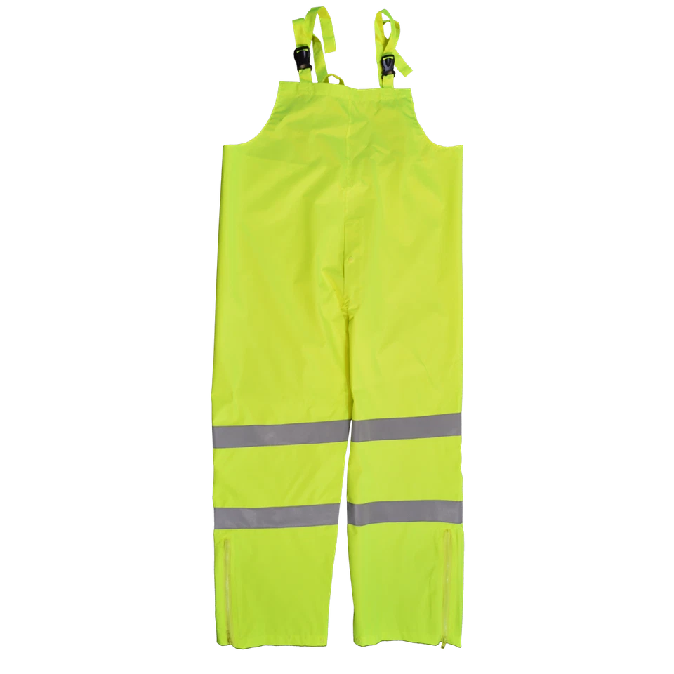 NEW PETRA ROC Class E Water Proof Bib Rain Pants XL - Lime Poly - Overalls NIP - Image 1 of 1
