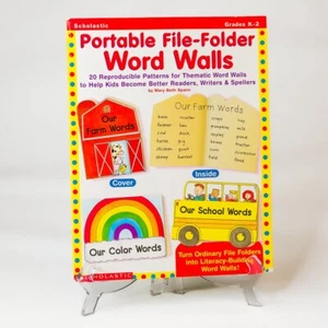Scholastic Professional Books Portable File-Folder Word Walls Gr K-2 - Unused - Foto 1 di 2