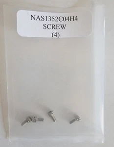 NAS1352C04H4 Tornillo de cabeza de zócalo 4-40 x 1/4" Cabeza perforada Acero inoxidable-Lote de 4 - Imagen 1 de 3