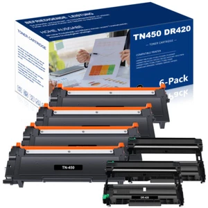 DR420 Drum TN450 Toner Compatible With Brother HL-2270DW MFC-7860DW 7360N Lot - Picture 1 of 25