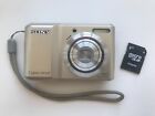 Sony Cyber-shot DSC-S2000 10.1MP Digital Camera - Gold CONDITION (TESTED) +CARD