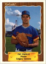 1990 ProCards Pat Pacillo #649 Calgary Cannons Baseball Card