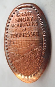 GREAT SMOKY MOUNTAINS of Tennessee -- elongated zinc penny - Picture 1 of 1