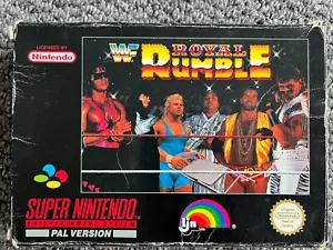 WWF ROYAL RUMBLE SNES. Ultra Rare PAL WWE royal Rumble For Super Nintendo Boxed - Picture 1 of 11