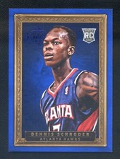 2013-14 Court Kings Portraits “Blue Foil” Dennis Schroder SP RC (card #6) #’d/75