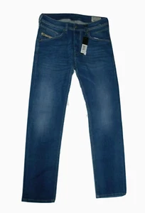 Diesel mens Belther Regular Slim Tapered Stretch Jeans - 27 x 30 - Blue Denim - Picture 1 of 6