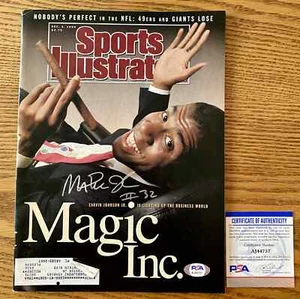 Magic Johnson Sports Illustrated December 1990 Signed Magazine PSA COA RARE - Picture 1 of 1
