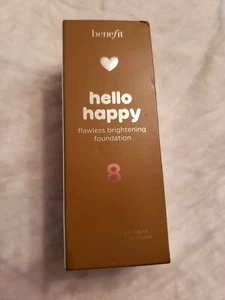 BENEFIT Hello Happy Flawless Brightening Foundation 30ml Medium Coverage 8 - Picture 1 of 4