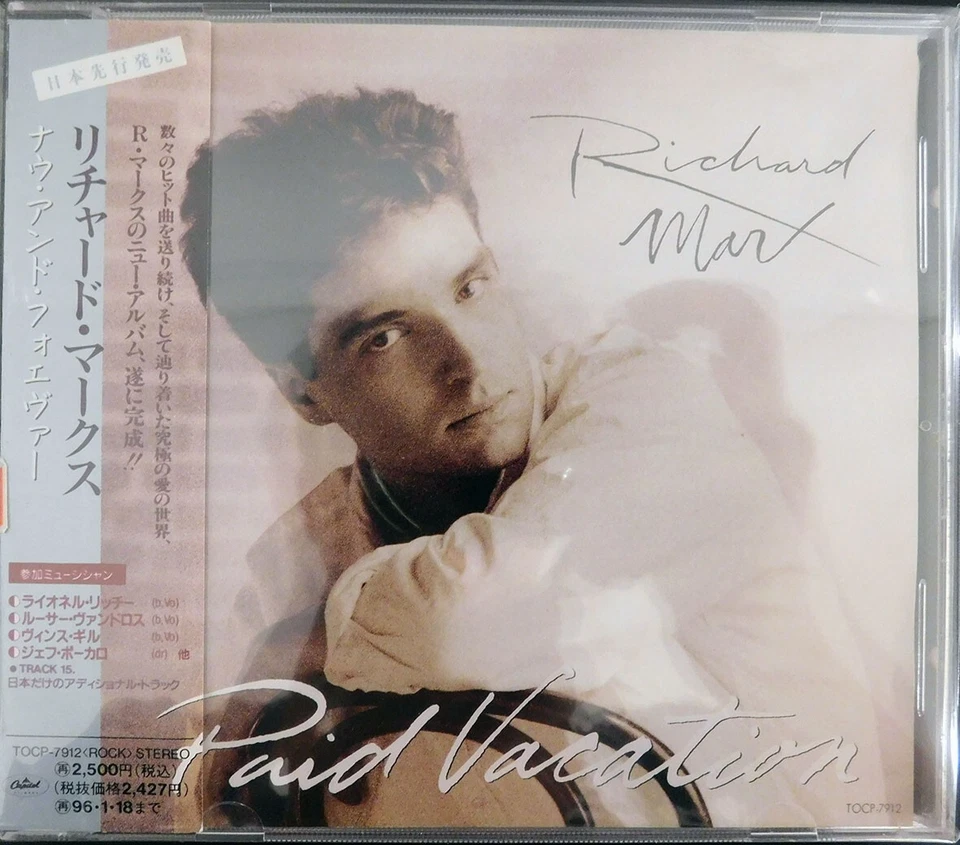 Richard Marx-Paid Vacation/1993 the 4th Studio Album Japan  CD, Bonus Track, OBI Foto 1 de 4
