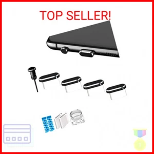 USB C Anti Dust Plugs Protector, Waterproof C Port Cover Cap Phone Charm 4 PCS C - Picture 1 of 2