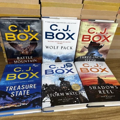 Lot OF 6 CJ C.J. Box Hardcover Books Dust Jacket Good Condition - Image 1 of 4