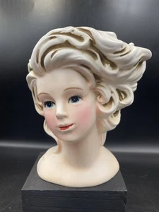 Lefton 1226 vaso testa vaso donna capelli soffiati - Foto 1 di 6