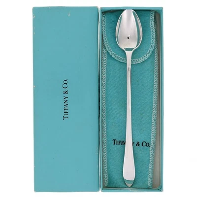 Sterling Silver Tiffany Co 925 Faneuil Baby Infant Feeding Spoon Silverware Vtg - Image 1 of 3