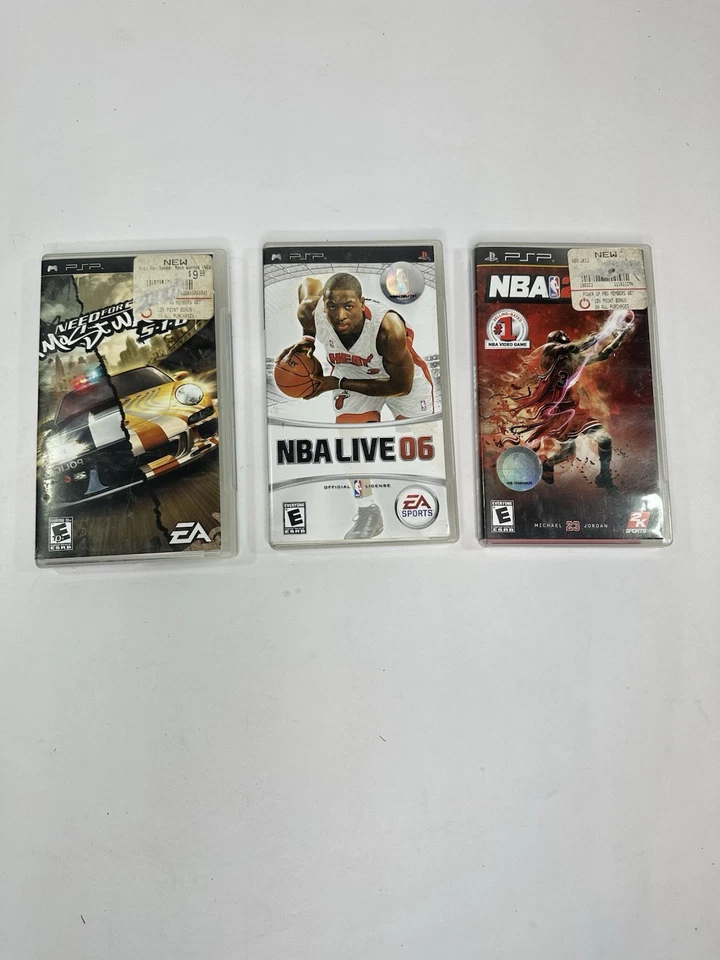 Lot Of 3 PSP Games Need For Speed&NBA Live 06&NBA 2K12 - Image 1 of 4