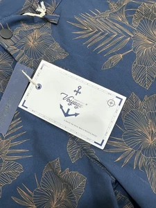 Pantaloncini uomo Craft + Flow Voyage taglia 32 blu oro fantasia floreale nuovi - Foto 1 di 9