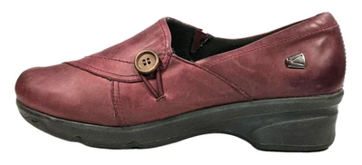 Zapatos sin cordones Keen para mujer Mora botón color vino cuero talla 10,5 Foto 1 de 4