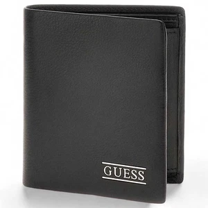 Guess New Boston Men's Black Leather Wallet - SMNEBRLEA22BLA - Picture 1 of 4