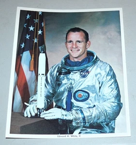 NASA Astronaut Edward H. White, II Original 8x10 Foto Autopen Signatur - Bild 1 von 2