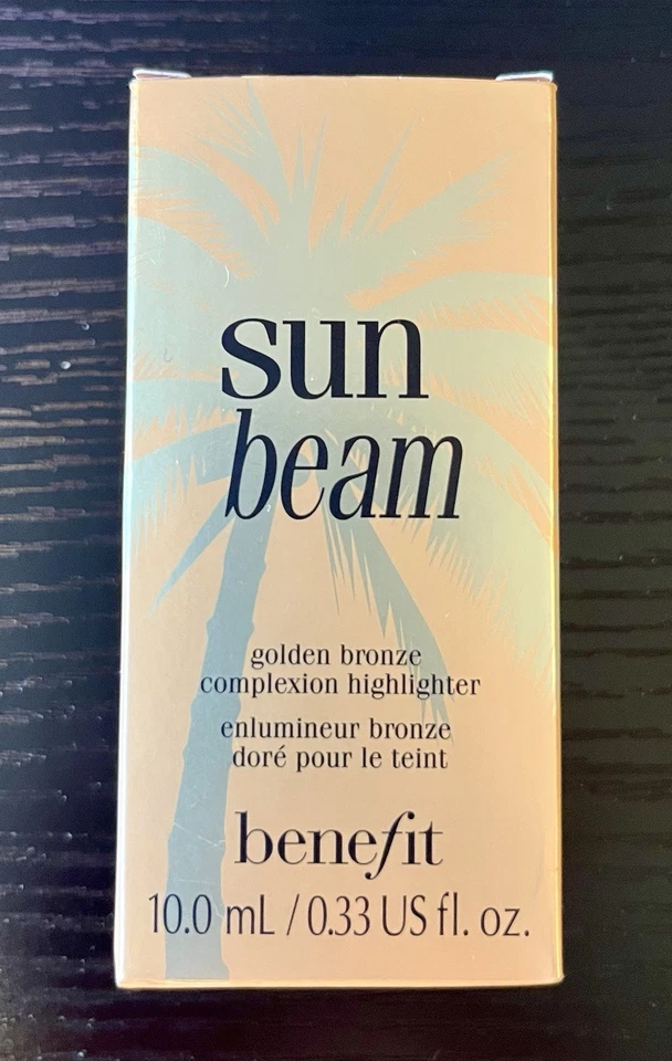 Iluminador Benefit Cosmetics Sun Beam bronce dorado tez tamaño completo nuevo Foto 1 de 2
