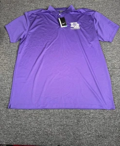 Nike Golf Polo Sports Team Mens Size 3XL Purple NWT DRI-fit Athletic - Picture 1 of 8