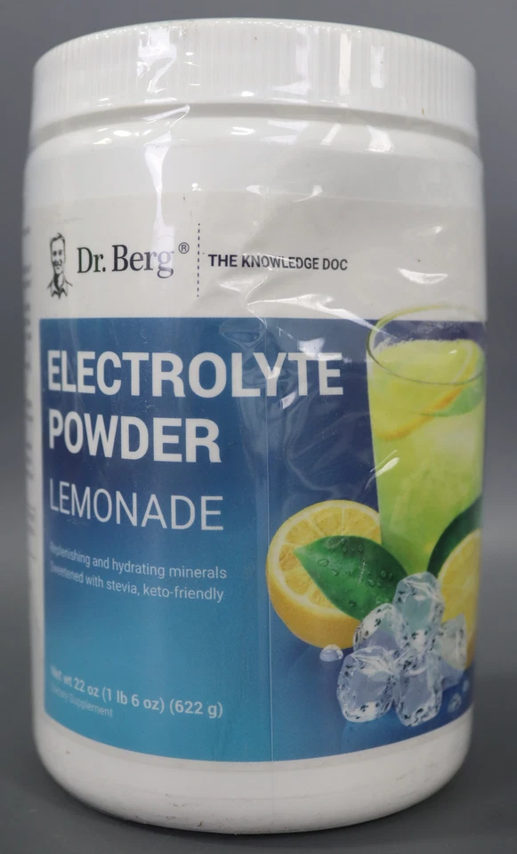 Dr. Berg Electrolyte Powder Lemonade 100 Servings (EXP:12/31/2025) See picture - Image 1 of 4